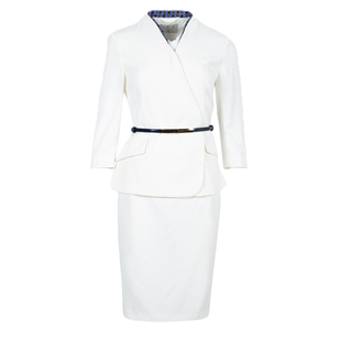 春季职业西装套装女气质七分袖女神范西服套裙修身显瘦正装工作服