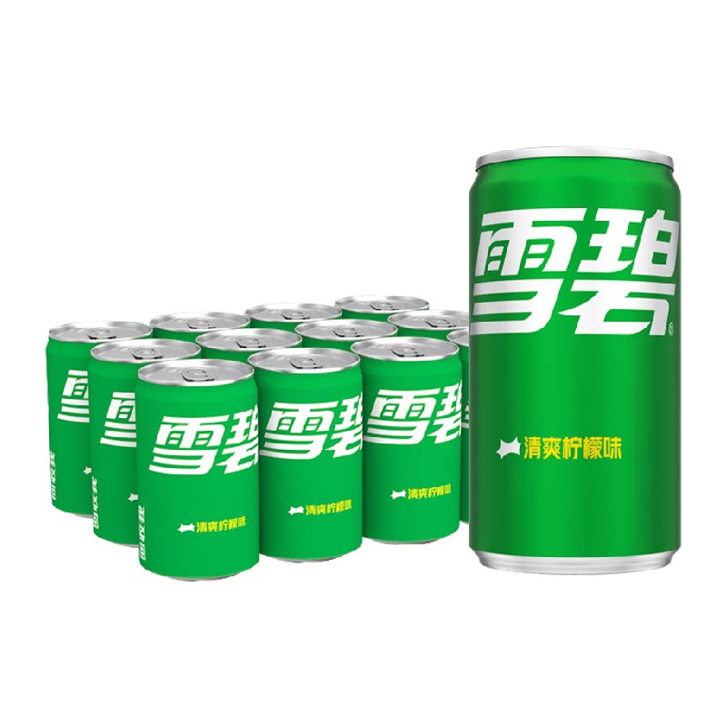 檀健次代言 雪碧碳酸饮料迷你mini汽水200ml*12整箱装（B）