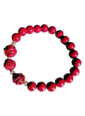 高含量紫金本命年太岁朱砂手链手串送男女同款饰品首饰新年礼物