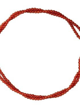 里晤LIWU·赤玉系列s925银红玛瑙OT扣项链显白新中式新年圣诞礼物