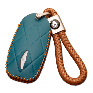 适用于捷尼赛思钥匙套真皮GV80/GV60/G90/G70车钥匙保护包扣真皮