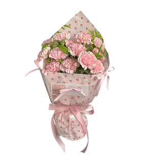 星语 蝴蝶结印花雪梨纸鲜花花束包装纸手揉内衬包花纸花店材料