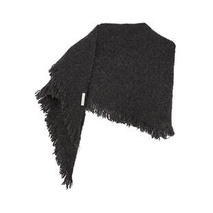 Petit Bari设计感温暖三角型流苏披肩围巾 秋冬围脖