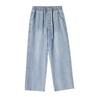 牛仔裤男士新款垂感休闲长裤