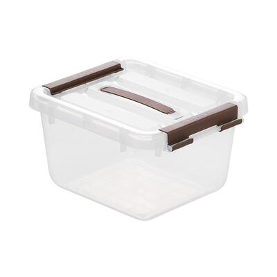 茶花透明收纳箱手提塑料储物箱