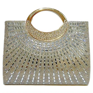 MissingYou时尚气质镶钻手提小包包名媛宴会包闪亮水钻手包单肩包