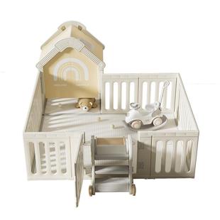 曼龙星桥游戏围栏宝宝三面防护栏客厅一侧固定器婴儿童地上爬爬垫