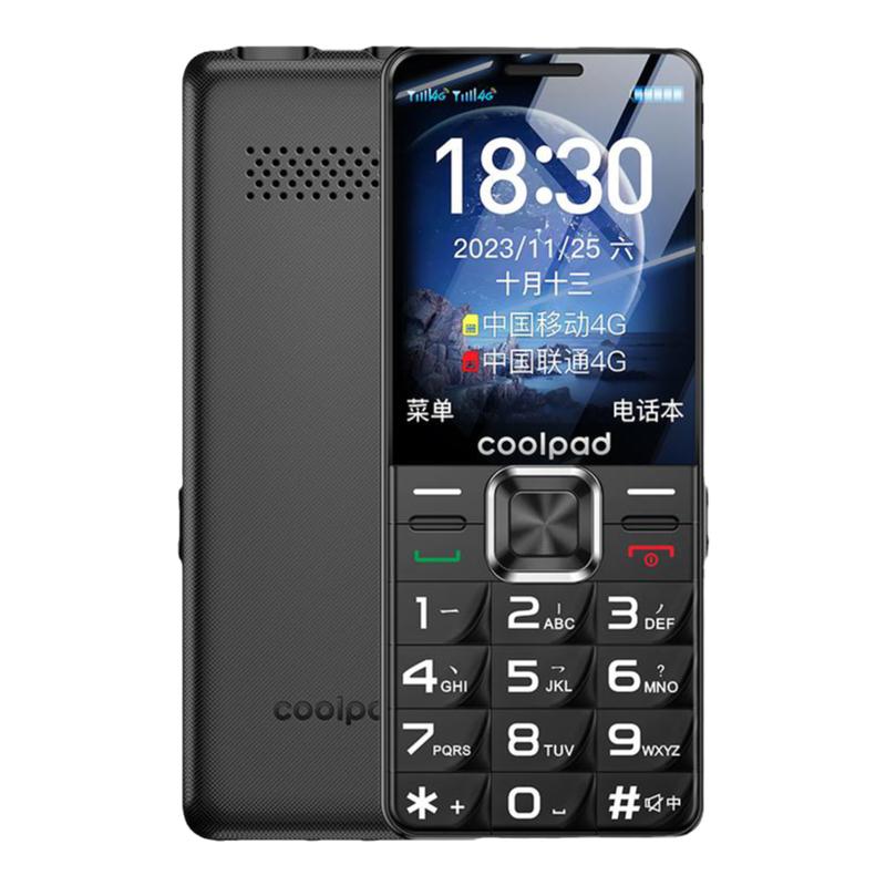 酷派（coolpad) 新款正品超长待机老人手机大字大声大屏4G全网通老年手机按键直板学生男士女士备用老年机