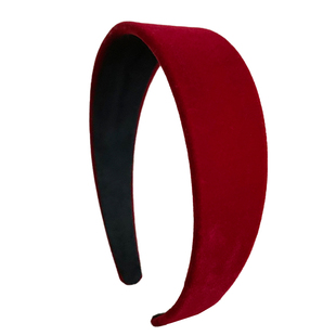 突然的喜欢林欢儿王玉雯同款红色丝绒宽边发箍高颅顶新年发卡发饰