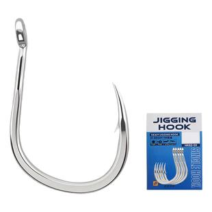 铁板钩黑金刚5倍单钩高碳钢海钓巨物钩铁板配钩日本平替