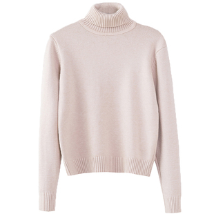 高领毛衣女冬季加厚保暖高腰短款套头百搭秋冬内搭长袖针织打底衫