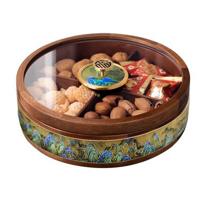 升级密封圈超防潮实木0甲醛果盘