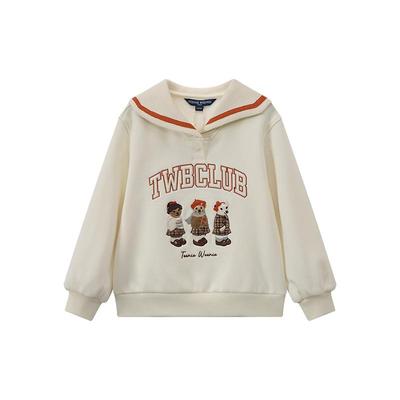 小熊童装索罗娜发热加绒翻领卫衣