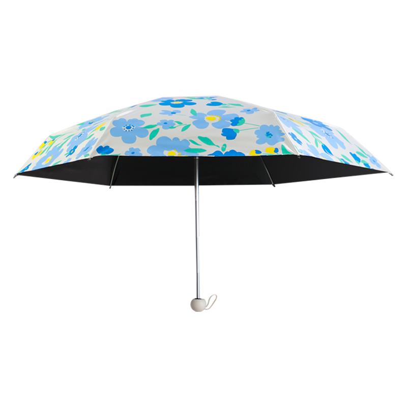 天堂伞五折伞晴雨两用防晒防紫外线遮阳伞小巧便携迷你口袋折叠伞