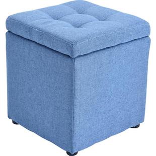 收纳凳换鞋矮凳子时尚客厅沙发凳创意储物凳家用布艺搁脚凳小凳子