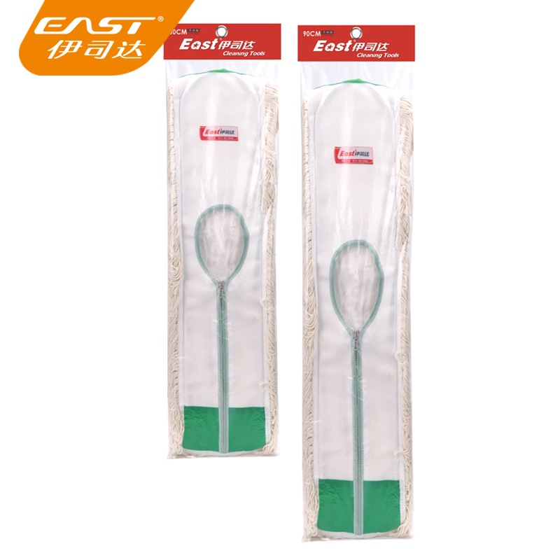 East/伊司达平板拖把大号替换60/90CM拖布尘推配件加长替换拖把头