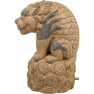 匠心坊中式庭院貔貅流水摆件上喷水户外鱼池循环水缸景观出水口