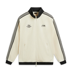 李宁华夫格外套女春季2026新情侣拉链卫衣休闲上衣针织运动服男士