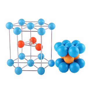 11种常见金属晶体结构模型高中大学教学演示教具晶胞球棍式堆积模型简单立方体心面心六方11件套
