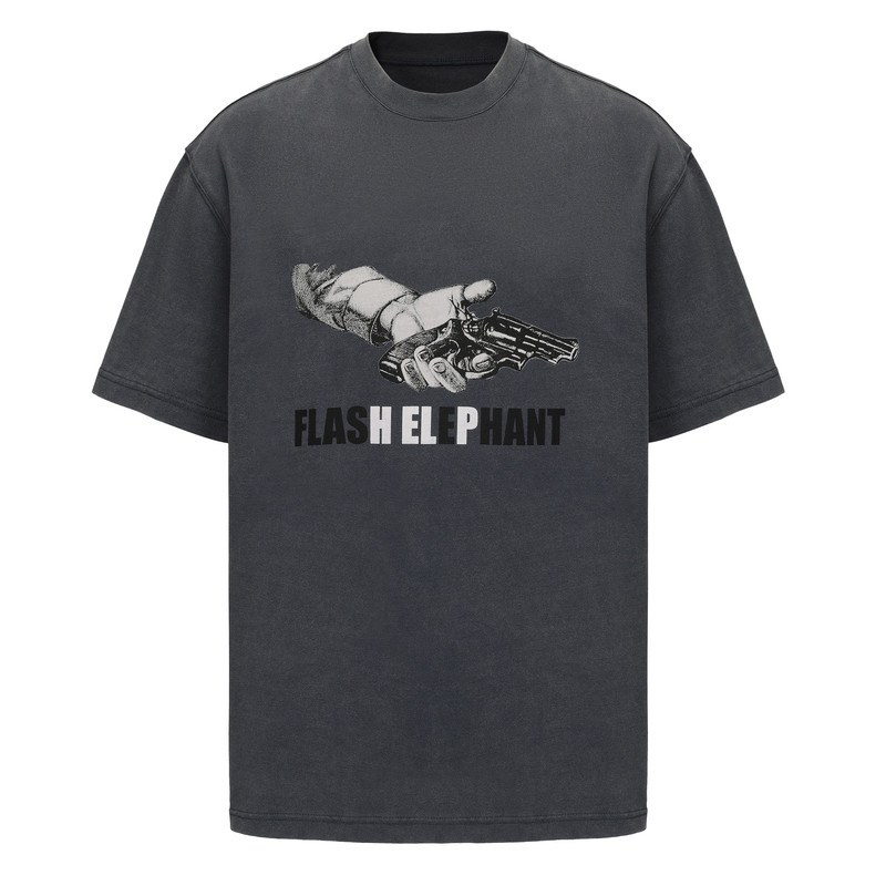 flashelephant圆领高级美式短袖