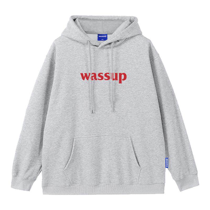 WASSUP美式潮牌重磅卫衣外套女秋