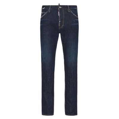 【新品】DSQUARED2/D2次方 2025秋冬男士复古修身牛仔裤COOL GUY
