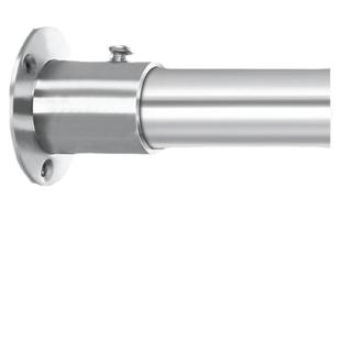 304不锈钢管柜子挂衣杆挂杆晾衣杆横管法兰底座衣柜内撑杆晒衣杆