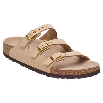 BIRKENSTOCK勃肯绒面革多带拖鞋
