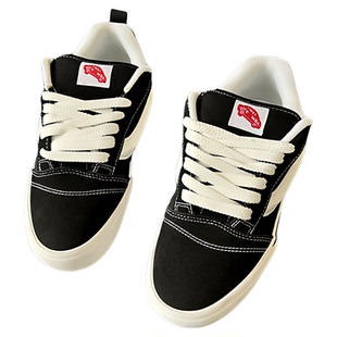 新款时尚Knuskool经典款黑色胖胖面包鞋麂皮翻毛皮男女板鞋休闲鞋