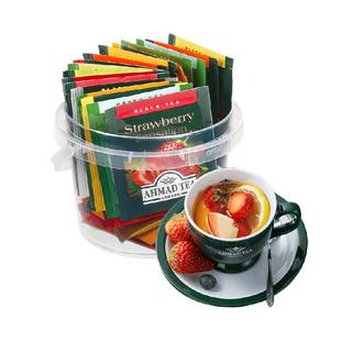 英国AHMAD TEA亚曼进口茶叶18种风味缤纷茶桶英式水果茶袋泡茶包