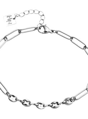 欧美手链独特中性现货轻奢银色