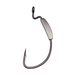 ESFISHING高碳钢软饵宽腹带铅曲柄钩12个加铅鱼钩路亚饵海钓翘嘴