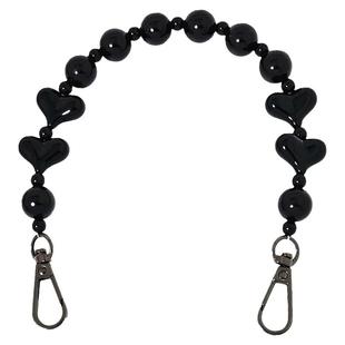 手提包链子黑桃心珍珠链条手机壳链替换肩带包带斜跨单买腋下包带