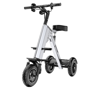 威尔杰迪亲子便携折叠电动车男女小型车超轻锂电池电瓶三轮代步车