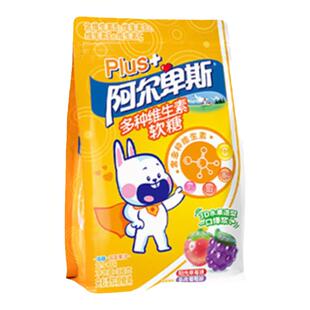 阿尔卑斯Plus+多种维生素VC夹心低糖爆浆软糖3D造型儿童糖贺年