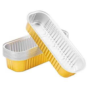 锡纸盒空气炸锅专用铝箔碗烤箱烘焙烤盘家用长方形芝士地瓜榴莲盒