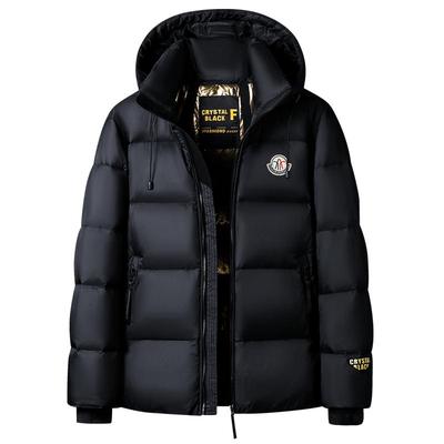 加厚短款羽绒服蒙口宁潮