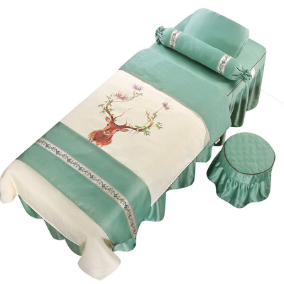 网红同款雪尼纺美容床罩透气