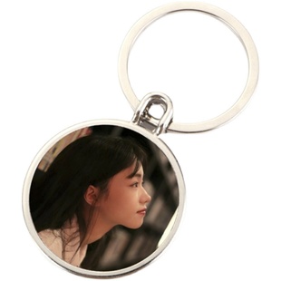 毕业礼品DIY双面照片钥匙扣定制挂件ins中学小学幼儿园班级纪念品