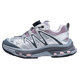 英氏童鞋运动鞋中大童男女鞋子2025冬季新款加绒保暖棉鞋运动鞋子