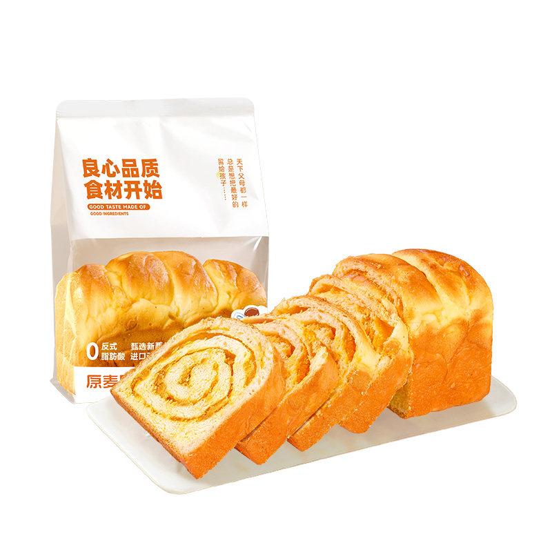原麦时光咸蛋黄香松吐司300g早餐