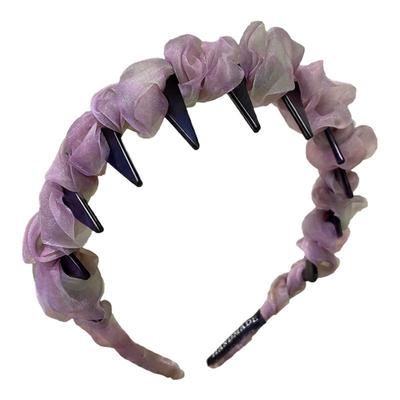 儿童网纱发箍女日常外戴高颅顶头箍女童不勒头小女孩碎发整理发卡