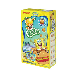好丽友好多鱼海绵宝宝联名限定 33g香脆汉堡味马铃薯膨化食品零食