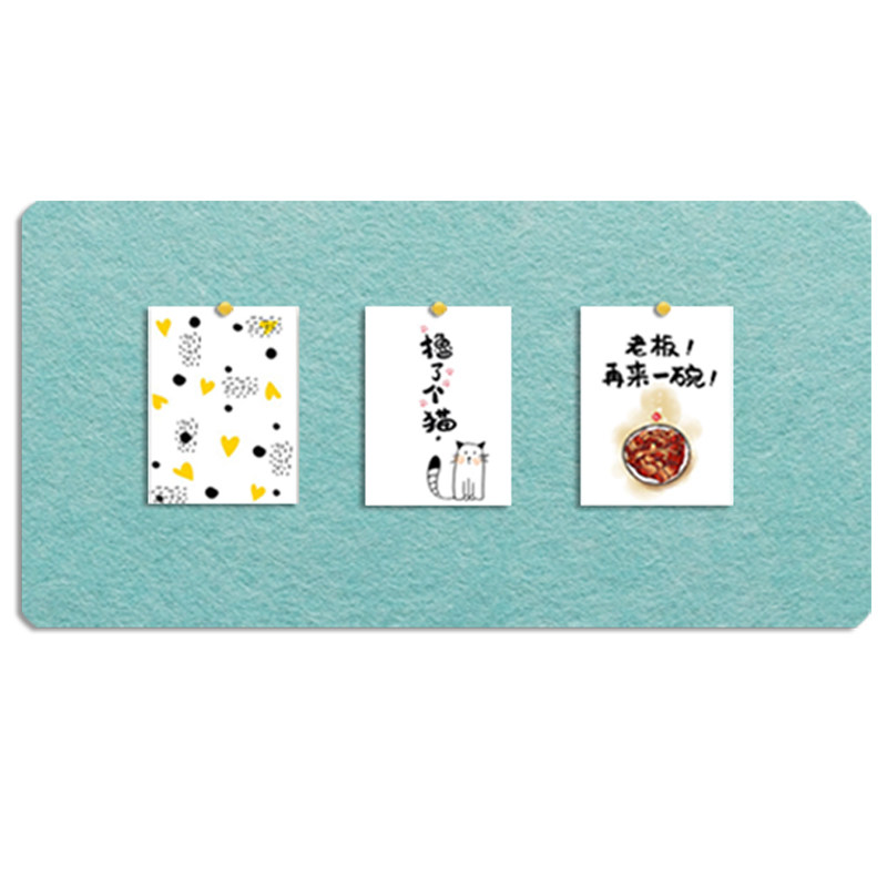 彩色毛毡板展示留言板照片墙背景墙幼儿园作品墙贴背胶自粘软木板