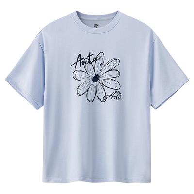 安踏冷萃T女抗菌多彩小花短袖