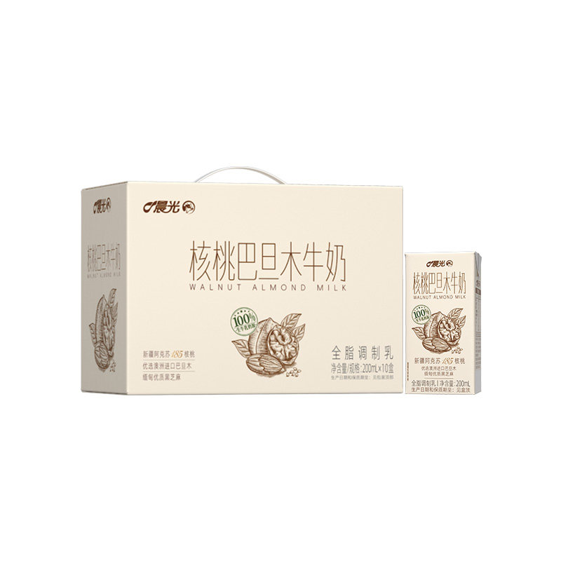 晨光核桃巴旦木黑芝麻坚果牛奶