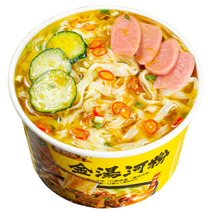 正宗老刘头河粉桶装金汤泡椒广东广西速食夜宵方便面泡面粉丝米线