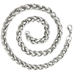 男项链钛钢霸气健身粗项链欧美粗长圆形龙骨款潮男时尚链子不变色