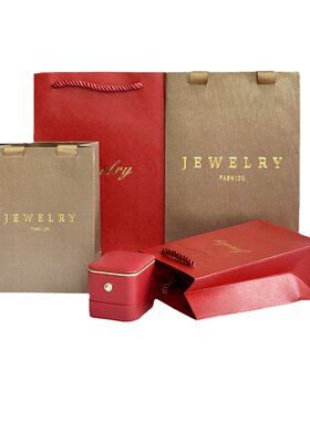 高档烫金定制logo礼物袋珠宝