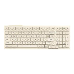 雷咖泽R99Pro豆腐键帽客制化机械键盘全键热插拔三模无线复古键盘